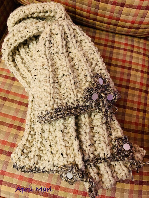 Chunky scarf and hat set